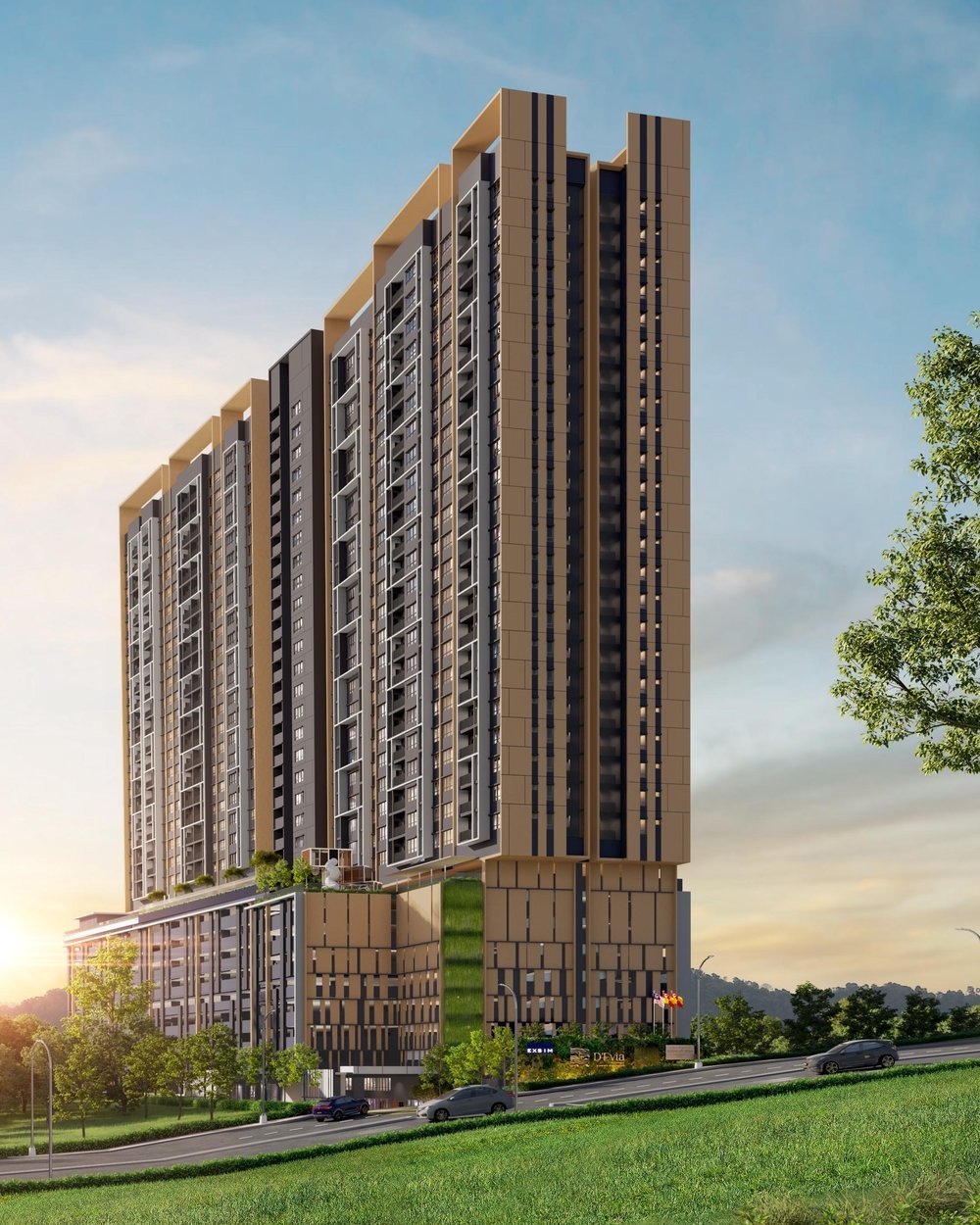 D'Evia Residences @ Kwasa Damansara — building render